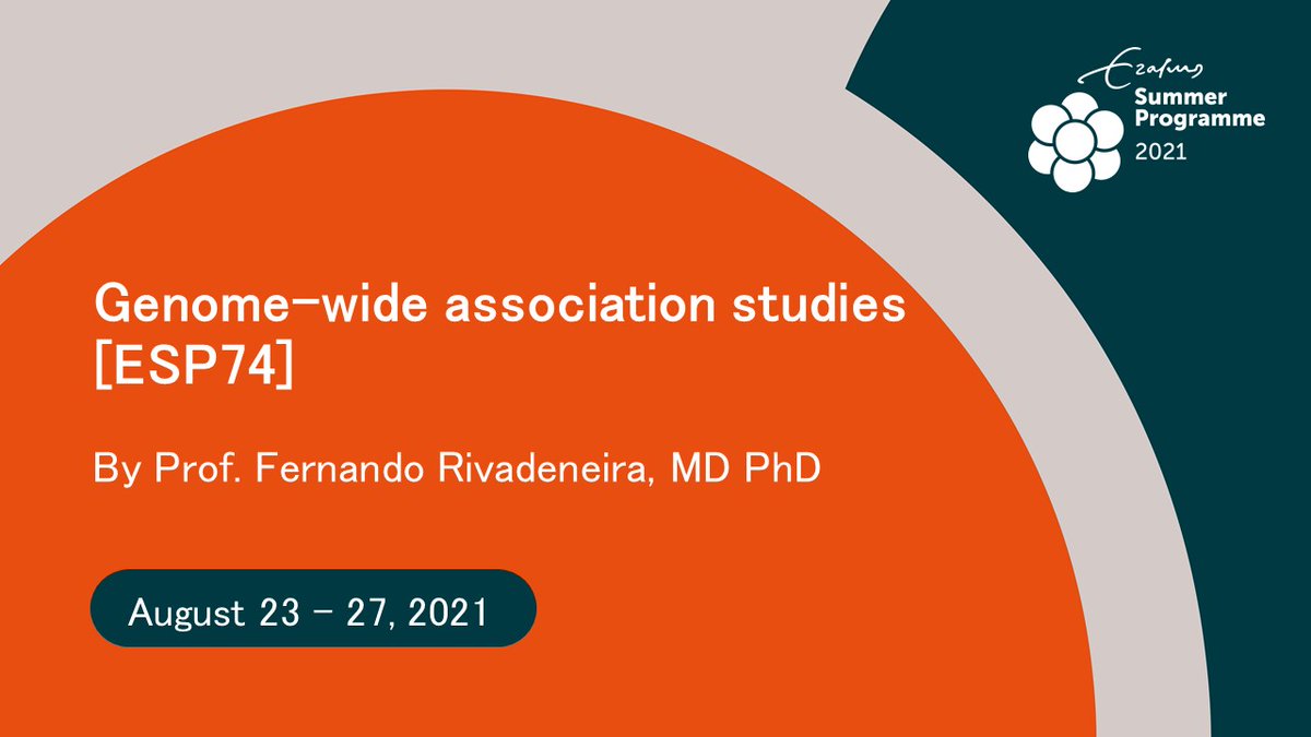 Do you want to hear first-hand the experience of researchers conducting the most prominent #GWAS efforts around the world? Learn about what has made GWAS such a successful strategy to identify the genetic determinants of complex disease. bit.ly/3qSYT7n <a href="/frivadei/">Fernando Rivadeneira</a> #esp2021
