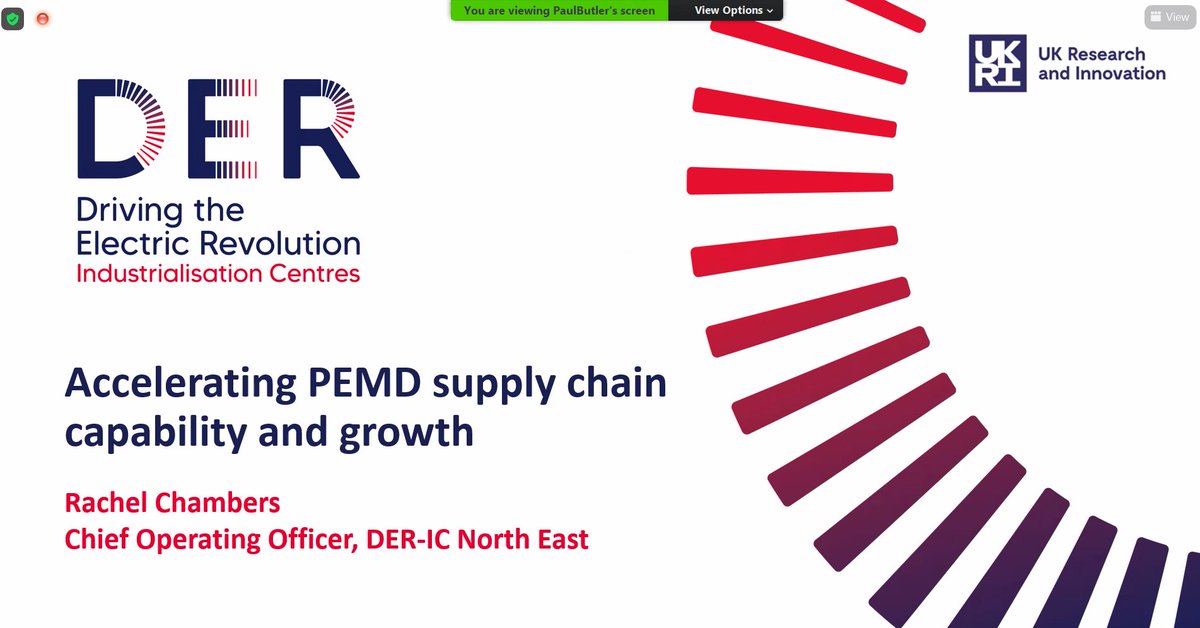 DER_IC_UK's tweet photo. Our COO Rachel Chambers talks about how we're accelerating Power Electronics, Machines and Drives supply chain capability and growth in the UK at today's #ShowcaseNE. See how we can help you and your business: https://t.co/zsoHq0t9pQ #DrivingElectricRevolution https://t.co/tSXGZnWWm5