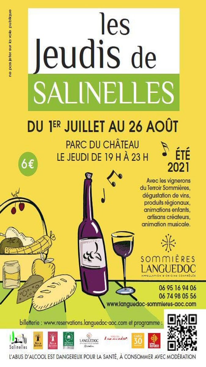 [Ce soir] Les Jeudis de Salinelles pour déguster les vins du Terroir Sommières et produits du Terroir dans une ambiance festive et musicale ! 👍

𝘓'𝘢𝘣𝘶𝘴 𝘥'𝘢𝘭𝘤𝘰𝘰𝘭 𝘦𝘴𝘵 𝘥𝘢𝘯𝘨𝘦𝘳𝘦𝘶𝘹 𝘱𝘰𝘶𝘳 𝘭𝘢 𝘴𝘢𝘯𝘵é, à 𝘤𝘰𝘯𝘴𝘰𝘮𝘮𝘦𝘳 𝘢𝘷𝘦𝘤 𝘮𝘰𝘥é𝘳𝘢𝘵𝘪𝘰𝘯.