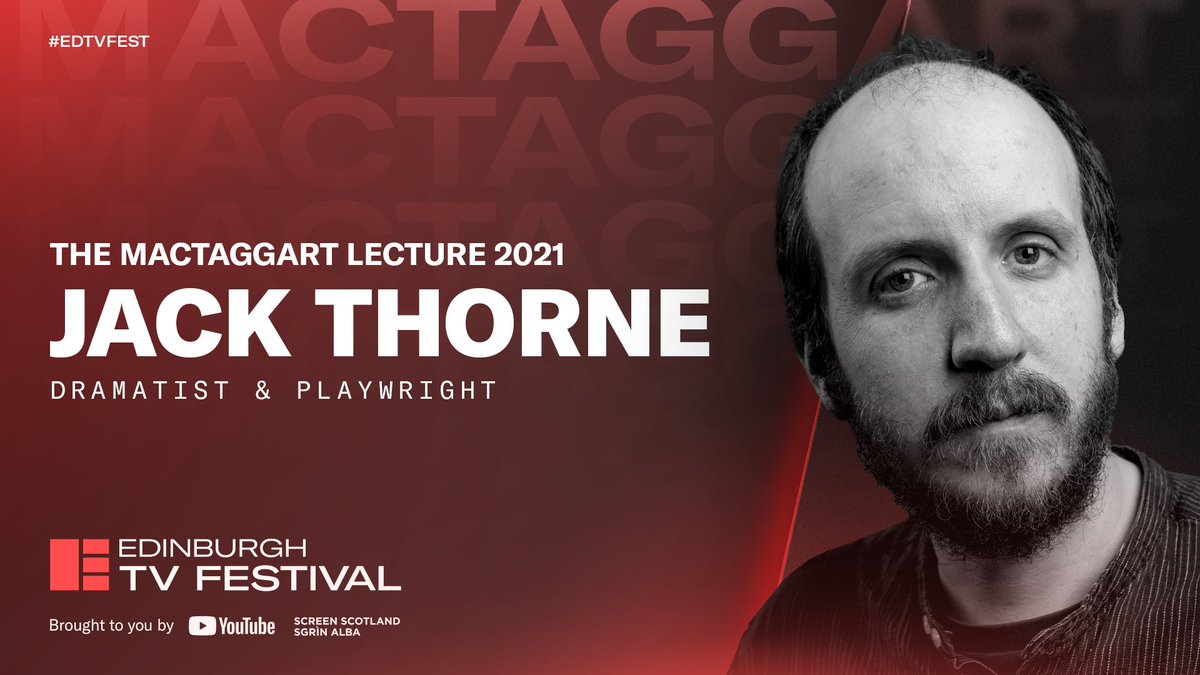 Esteemed writer, Jack Thorne (@jackthorne) is to deliver the 2021 MacTaggart Lecture

"I am ridiculously honoured to be asked to deliver this year’s lecture. It's an opportunity I never anticipated, but an opportunity I am determined to use.."

Full story: bit.ly/3yzUngO