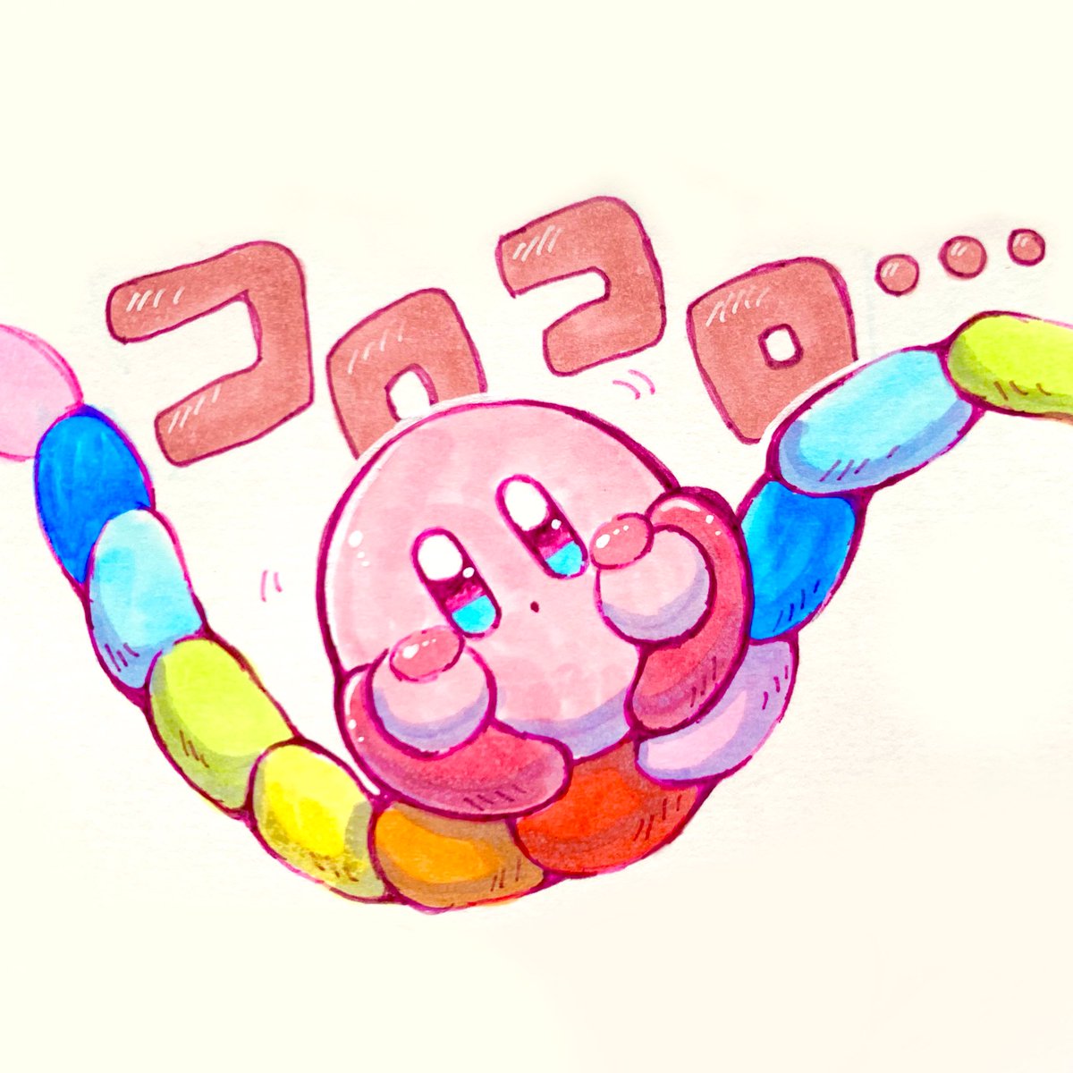 カービィ ころころカービィさん 七転び八起きの日 Kirby Illust Co あら カービィのイラスト