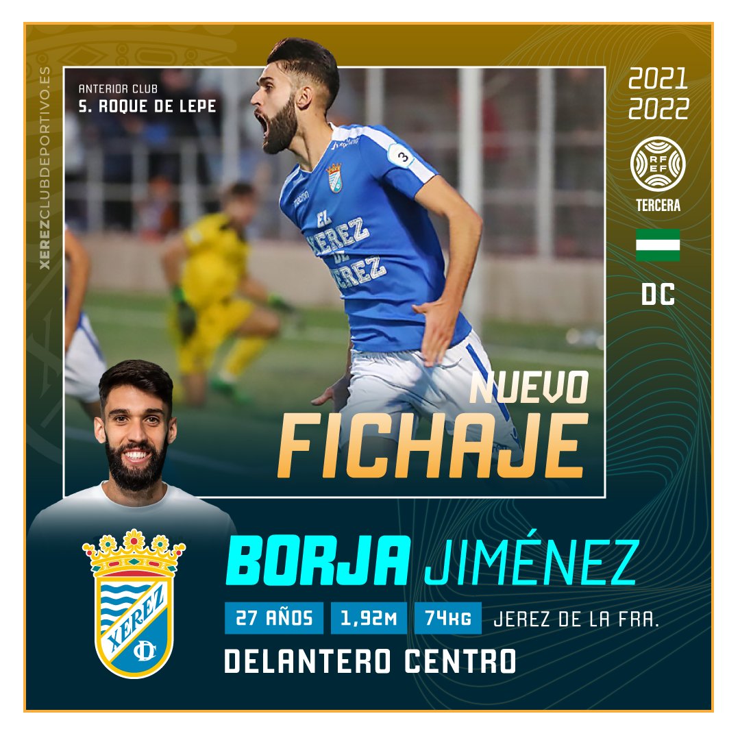 📢 OFICIAL | 𝐁𝐨𝐫𝐣𝐚 𝐉𝐢𝐦𝐞́𝐧𝐞𝐳, nuevo jugador del #Xerez

⚽️ El delantero jerezano regresa a casa tras lograr el ascenso a #SegundaRFEF con el <a href="/SanRoqueLepe/">CD San Roque de Lepe</a> 

🖱️ bit.ly/3wpwrLw