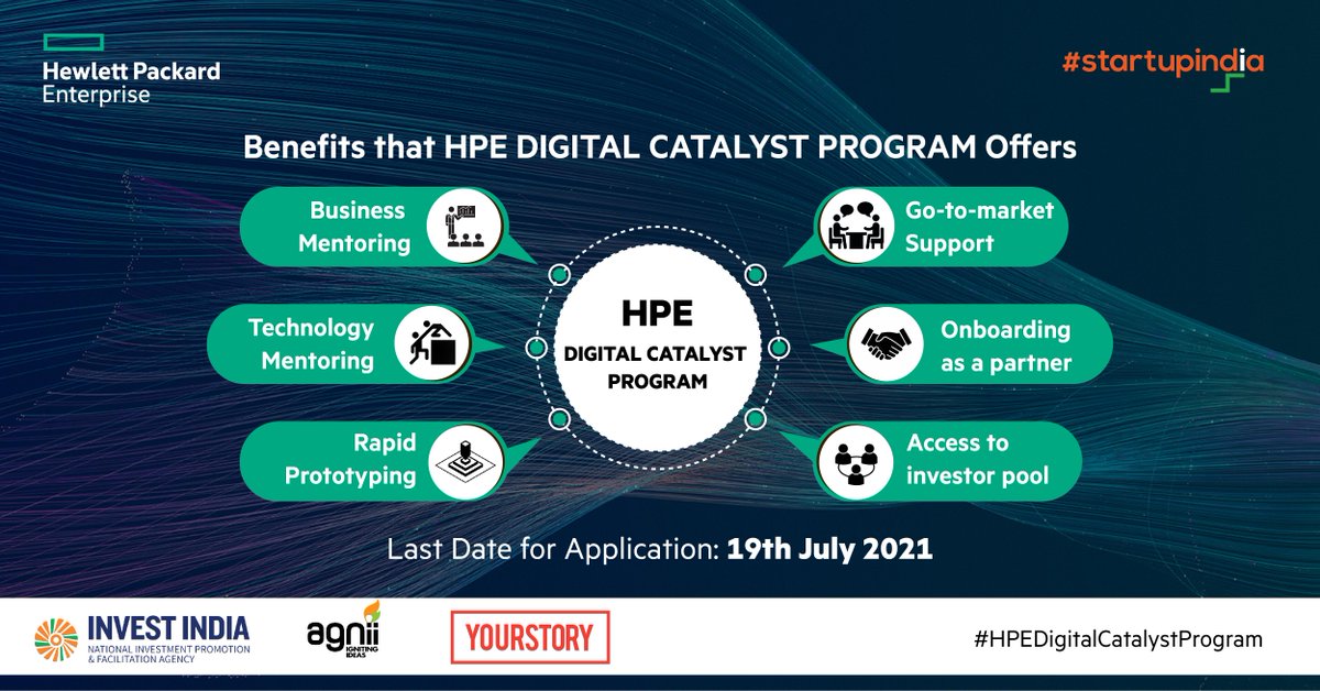HPE India (@hpe_india) on Twitter photo Are you a B2B startup looking to scale? We bring you #HPEDigitalCatalystProgram, an opportunity to co-innovate with us for the future of #digital. Know more: hpe.to/6015ynw03 <a href="/startupindia/">Startup India</a> <a href="/investindia/">Invest India</a> <a href="/YourStoryCo/">YourStory</a> <a href="/agnii_goi/">AGNIi</a> <a href="/cs_r/">Chandrashekhar Raman</a> Are you a B2B startup looking to scale? We bring you #HPEDigitalCatalystProgram, an opportunity to co-innovate with us for the future of #digital. Know more: hpe.to/6015ynw03 <a href="/startupindia/">Startup India</a> <a href="/investindia/">Invest India</a> <a href="/YourStoryCo/">YourStory</a> <a href="/agnii_goi/">AGNIi</a> <a href="/cs_r/">Chandrashekhar Raman</a>