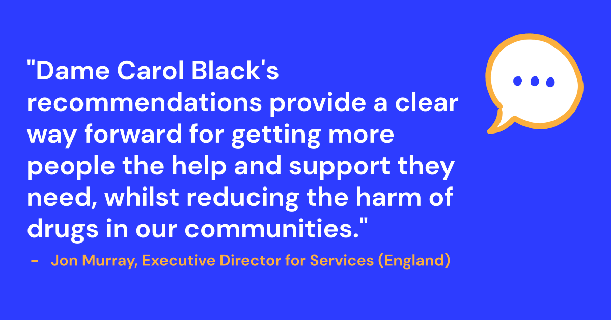 WeAreWithYou's tweet photo. We’ve responded to the publication of Part 2 of @DameCarolBlack’s Independent Review of Drugs. This review represents a potentially defining moment in the course of drug treatment in the UK. Read our full statement ⬇️
https://t.co/DCig2FpiAc https://t.co/3nVp8GCOMR