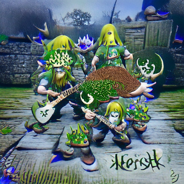 sorghum's tweet photo. @images_ai Hestu and the Koroks, a death metal band https://t.co/7MzS4bJYFv