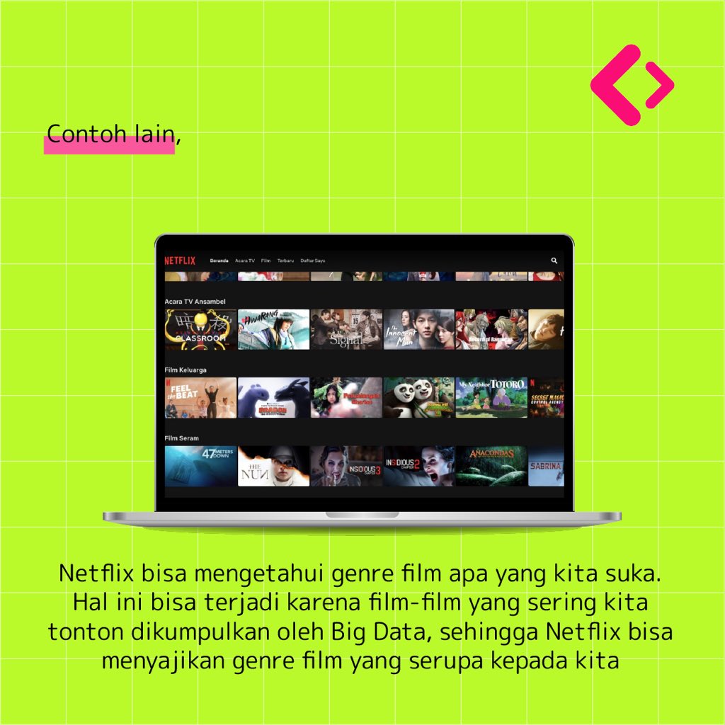 girlskodeid's tweet photo. Kalau begitu, Big Data itu apa sih? Nah, buat kamu yang penasaran tentang apa itu Big Data, yuk langsung swipe ke kiri!
#KodeTheFuture #digitalmarketing #belajardigitalmarketing #marketing #socialmediamarketing #socialmedia #bigdata #analytics https://t.co/08gw3DciCe