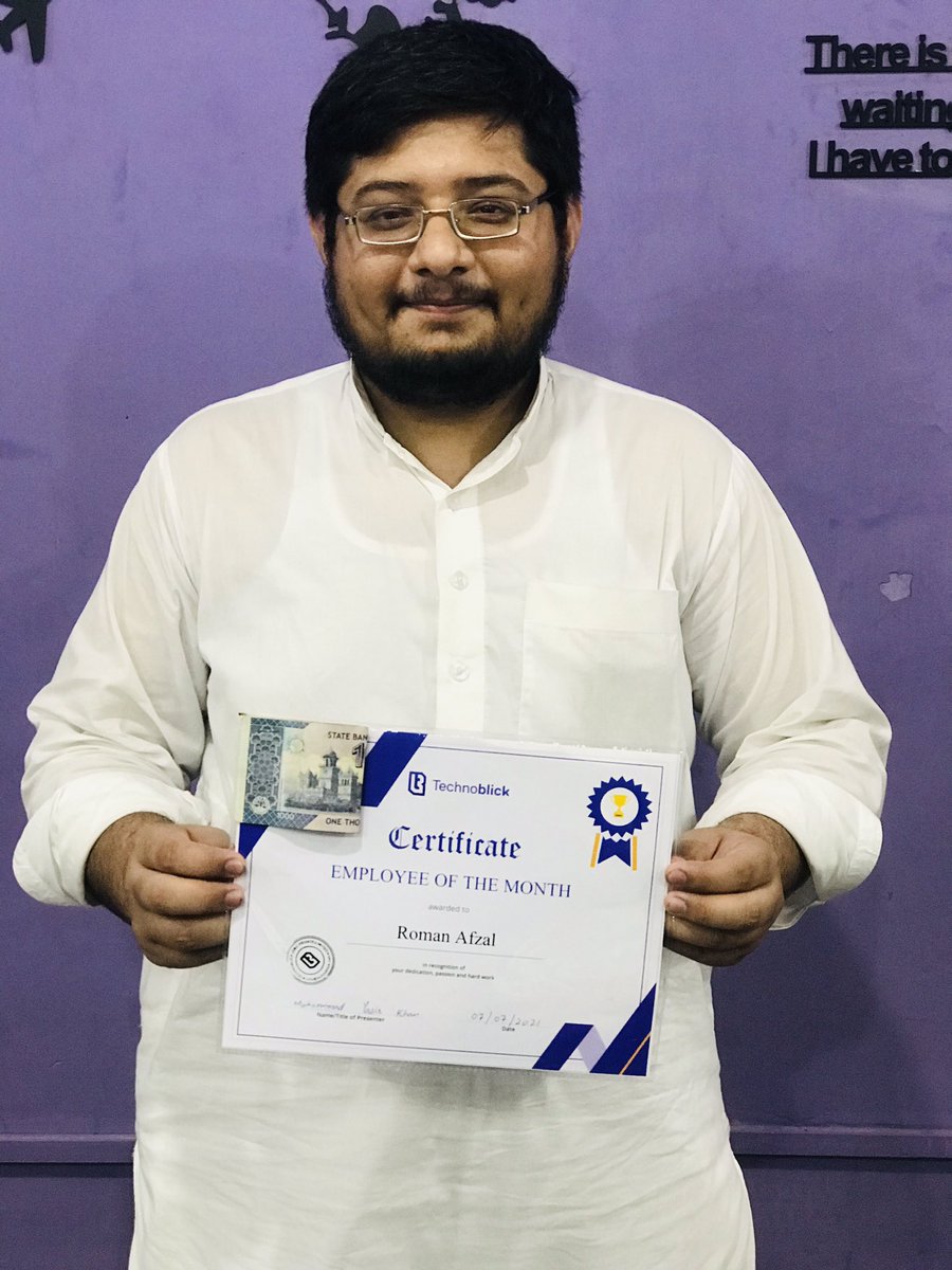 technoblick's tweet photo. TechnoBlick’s shining Star of the month #EmployeeEngagement #employeebenefits #tech #it https://t.co/S1JdZqGXkI