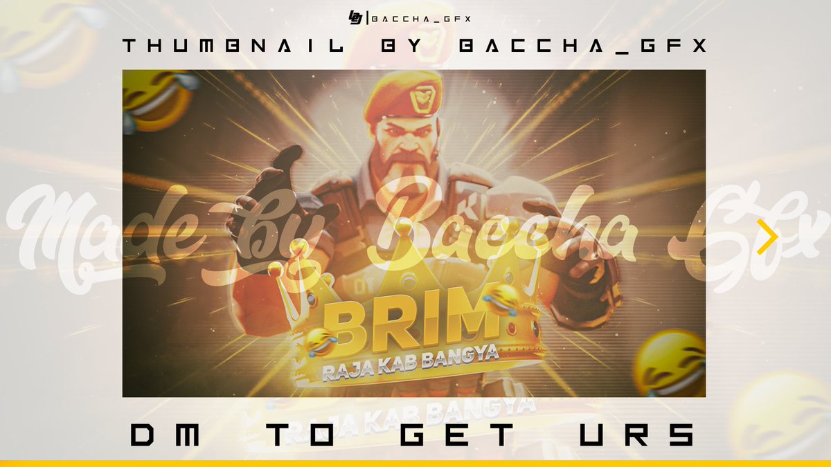 BacchaG's tweet photo. Practicing Valorant thumbnail 

Rate it out of 10 in the comment section 

Support appreciated

Wants urs ?? Dm to get at cheap prices

#Yoru #VALORANT #ValorantArt #VALORANTChallengers #valoranthumbnail #gfx #GFXdesigner #Graphic #GraphicDesign #graphic_designer #thumbnnail https://t.co/2xEDJs9iHd