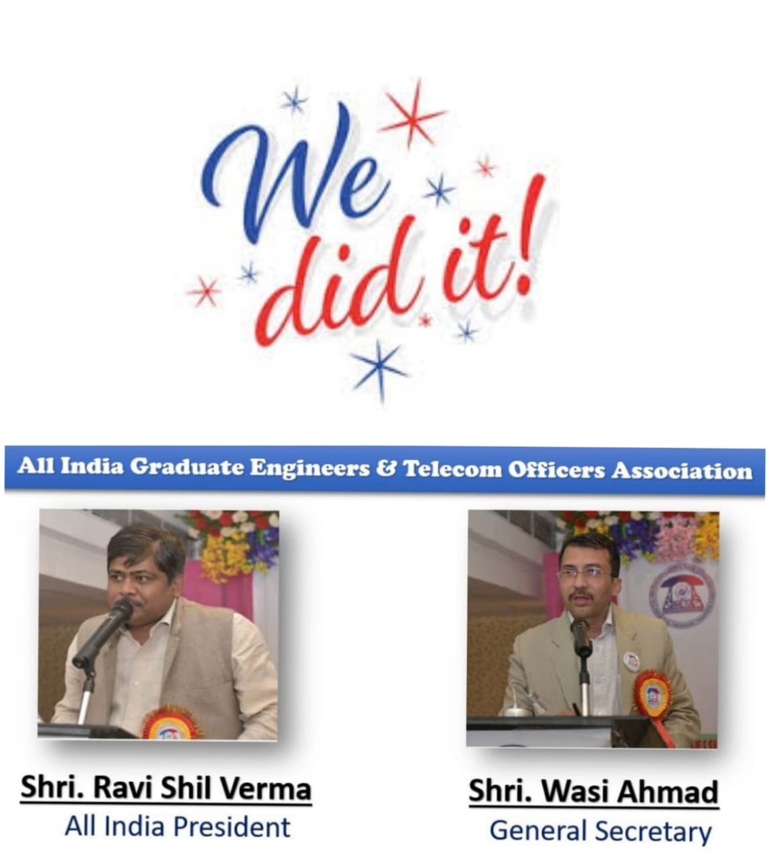 AIGETOA , Recognised Association of BSNL tweet media