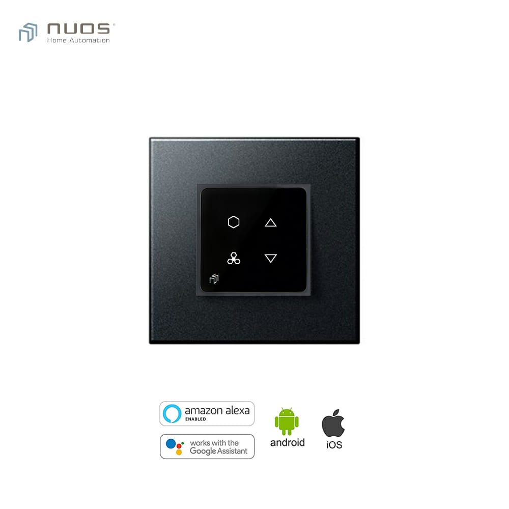 NuosSmartHome's tweet image. Change your ordinary light &amp;amp; fan to smart with NUOS #SmartTouchSwitch. Sit Back &amp;amp; enjoy the #smartlife from the comfort of wherever you are. #NUOS 1L1F Smart Touch Switch gives you controls of 1 Light and 1 Fan with Hum-free Capacitive 4-step Speed Control.