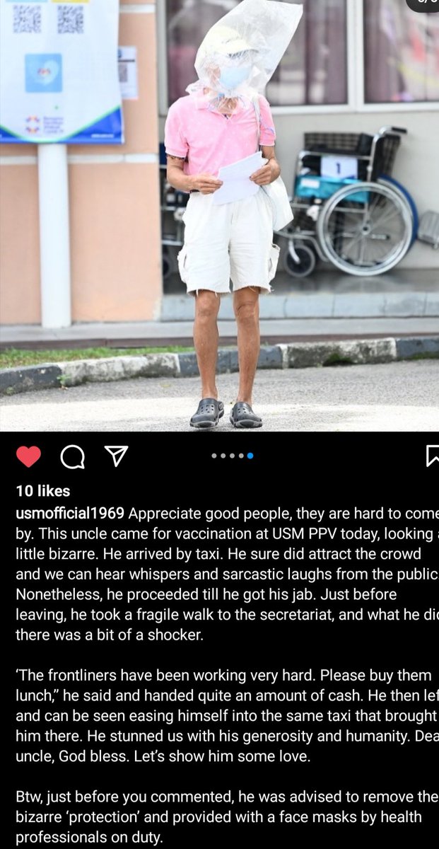 KittyAriba's tweet photo. Found this on USM Instagram. Yeah what uncle told is true. Please be nice to the frontliners and volunteers there.. 🥰 https://t.co/bO3zTgbJSy