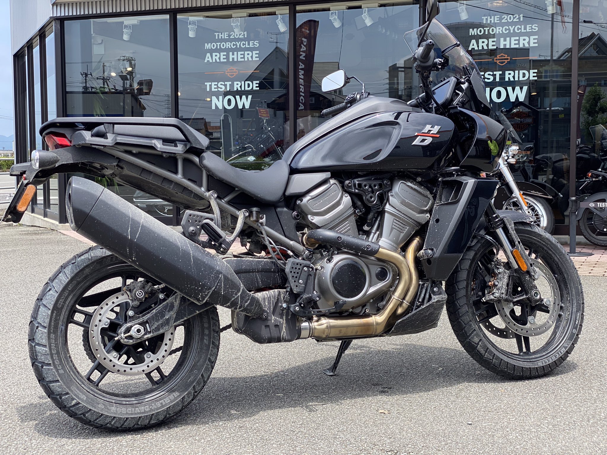 ハーレーダビッドソン徳島 汚れたパンアメリカもかっこいいぞ パンアメリカ Panamerica Ra1250 汚れてもかっこいい ハーレーダビッドソン徳島 T Co 09sg8k5w Twitter