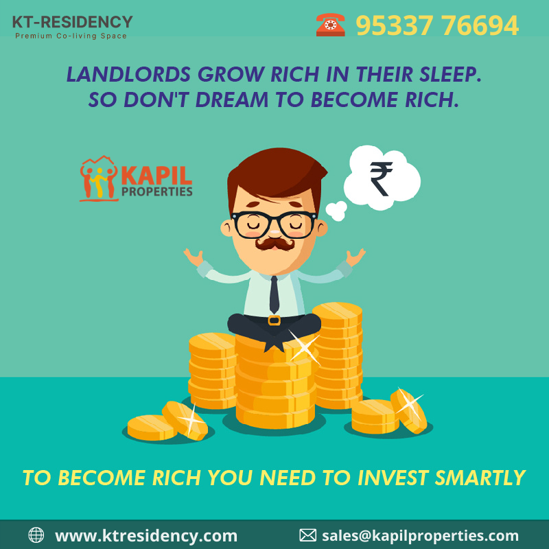 ktresidency's tweet photo. ʟᴀɴᴅʟᴏʀᴅꜱ ɢʀᴏᴡ ʀɪᴄʜ ɪɴ ᴛʜᴇɪʀ ꜱʟᴇᴇᴘ. 
ꜱᴏ ᴅᴏɴ'ᴛ ᴅʀᴇᴀᴍ ᴛᴏ ʙᴇᴄᴏᴍᴇ ʀɪᴄʜ.
𝐓𝐨 𝐛𝐞𝐜𝐨𝐦𝐞 𝐫𝐢𝐜𝐡 𝐲𝐨𝐮 𝐧𝐞𝐞𝐝 𝐭𝐨 𝐢𝐧𝐯𝐞𝐬𝐭 𝐬𝐦𝐚𝐫𝐭𝐥𝐲 @ktresidency #KapilProperties
Web: https://t.co/Ae2SHkjAdj
Call: 9533776694 https://t.co/TfVawMc6p2