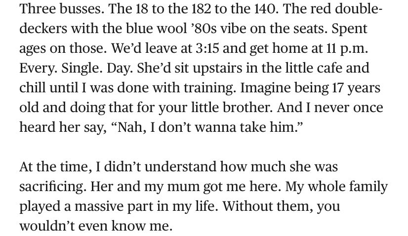 SophyRidgeSky's tweet image. 🙏 Thank you to Sterling’s sister - who chaperoned her little brother to QPR every day when she was 17, taking three buses and getting home at 11pm 
This whole article is worth your time theplayerstribune.com/articles/rahee…