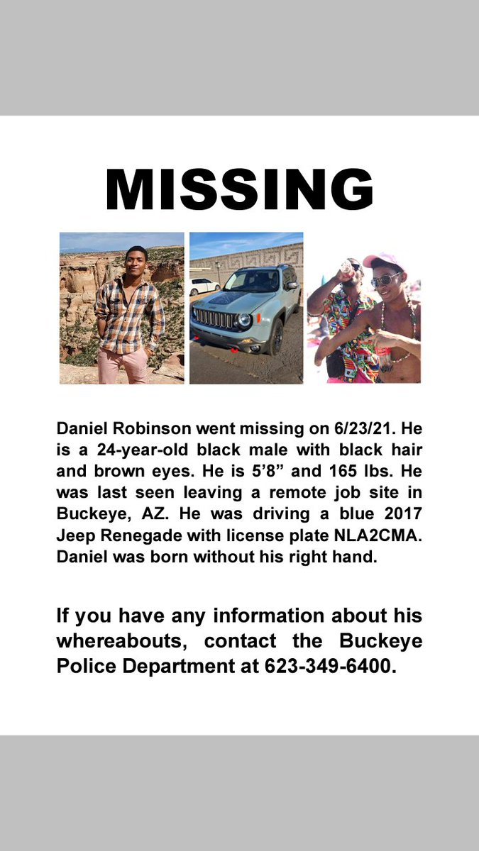 jessphoenix2018's tweet image. 🚨 Please amplify this missing scientist, friends! He was in AZ. 🚨

#FindDanielRobinson
#sciencetwitter