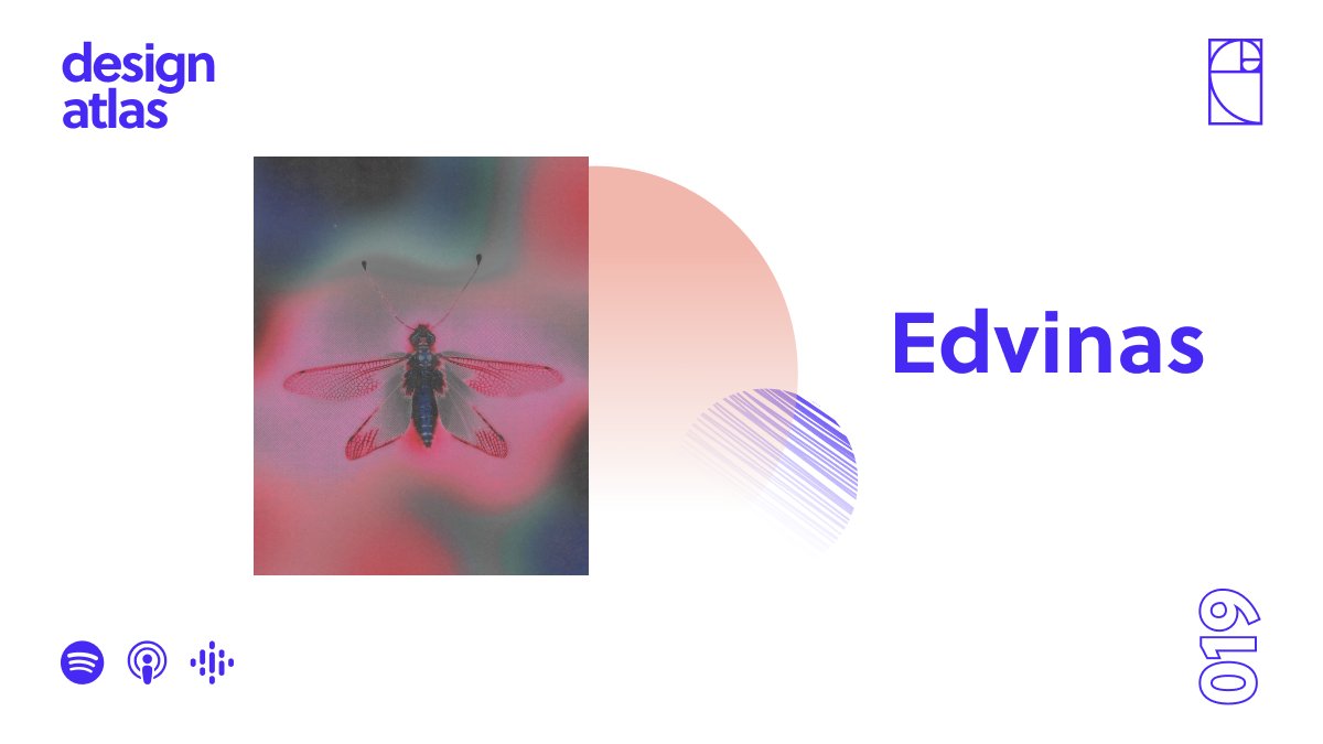 DesignAtlasPod's tweet image. Have you checked out episode 19 with @edreika yet? Go check it out wherever you listen to podcasts. 

#designatlas #designatlaspod #podcast #graphicdesign #designlife #Season2  #Lithuania #London #Bulgaria #DesignDaily
