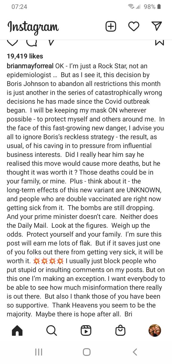 Totally agree with Brian May 💯 
I'm sure you would agree <a href="/reece_dinsdale/">Reece Dinsdale 👀</a> xx