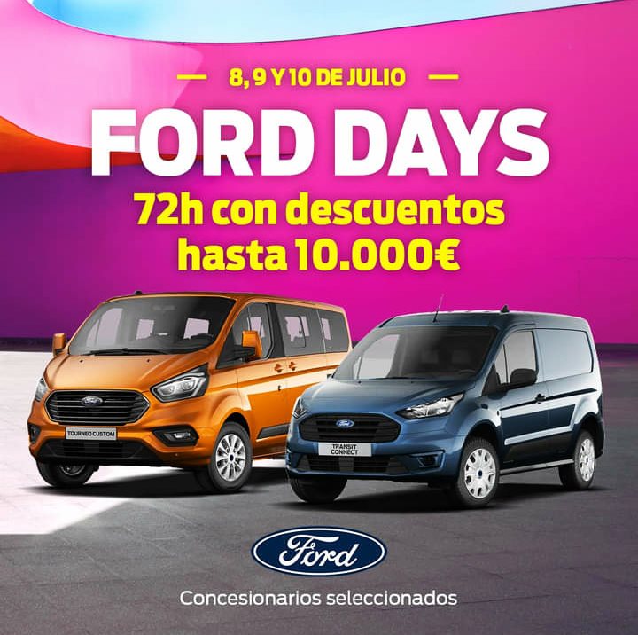 GonzacarFord's tweet photo. 🔝📢 CHEGOU O GRAN DÍA! CHEGAN OS #FORDDAYS! 72 horas de auténticos DESCONTAZOS agardando por ti!
🗓 8, 9 e 10 de xullo
⚠ Imprescindible cita previa
💶 Ata 10.000 euros de aforro
👌 #PlanRenove
😷 Espazos seguros e hixienizados
Pide xa a túa cita en https://t.co/yHq1h8mbuS https://t.co/lizGLLSDRc