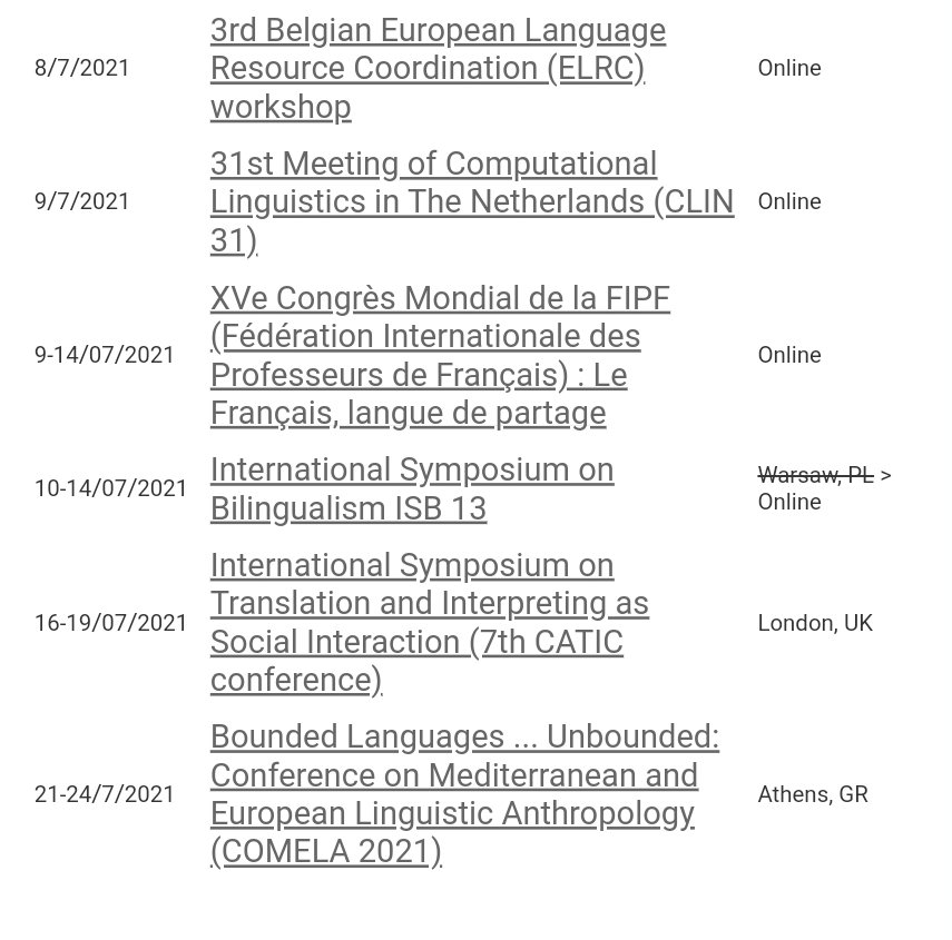 LanguageSector's tweet image. 🆕️ On the #LanguageSector events calendar you can find the latest events for language professionals 📅 Here&apos;s the events taking place in #July and #August. Find out more about it and follow the Language Sector on Twitter to be always up to date! 👉 thelanguagesector.eu/en/eventscalen…