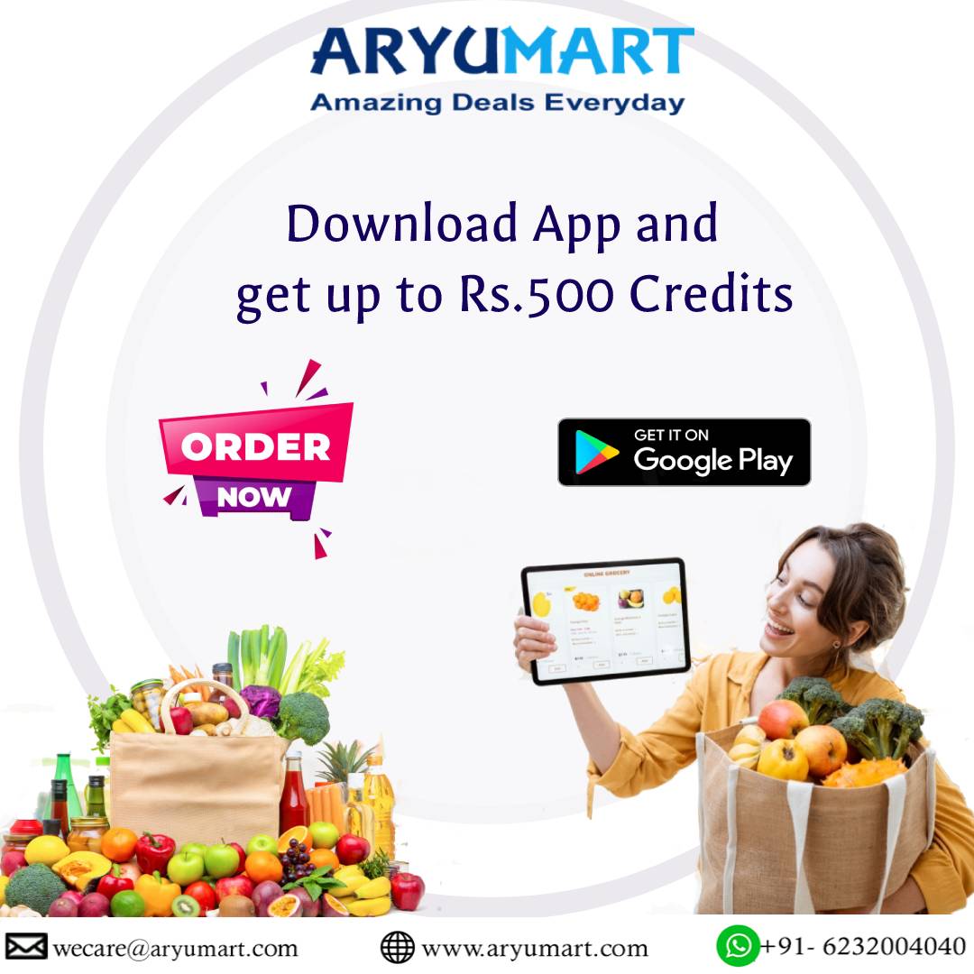 aryumart's tweet photo. Shop for pickup or delivery right from the #app, easily build your #shopping list, #download #ArYuMart app and get up to Rs. 500 Credits.
#fruitsandvegetables #groceries #onlineorder #bhopal #bangalore https://t.co/4HJ3RJkHkK