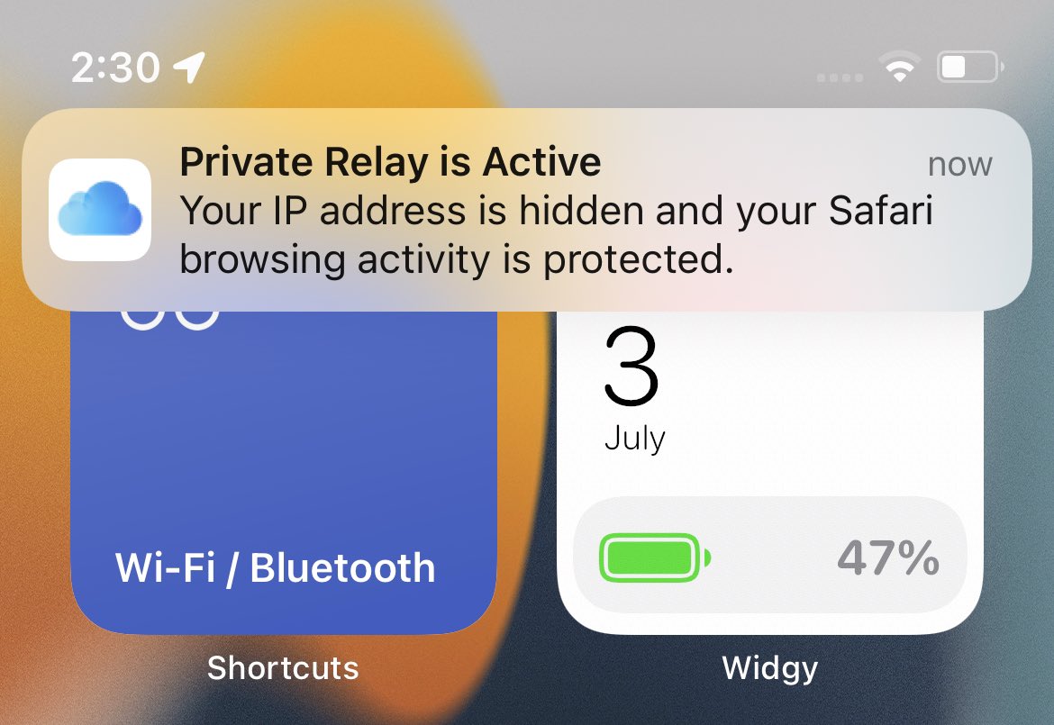 Piyushhxo's tweet image. Private Relay is one of the best feature in iOS 15 🥶

#iOS15 #iOS15beta2