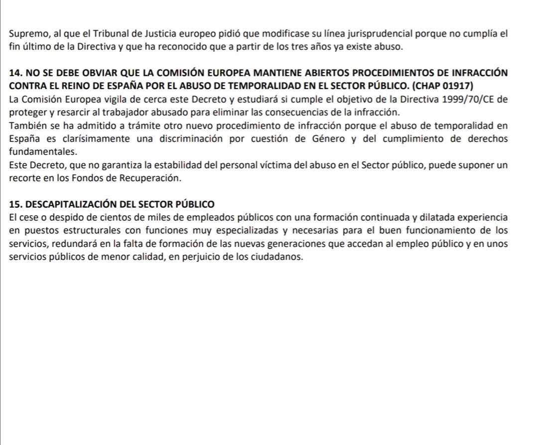 GMi15f's tweet image. 😲 @Yolanda_Diaz_ @PODEMOS nunca imaginamos que defendieras la TRAICIÓN A TEMPORALES PÚBLICOS ABUSADOS, en contra de  jurisprudencia europea.
⛔OPES NO SON SANCIÓN 
⛔20 días NO es disuasoria 
#NoIcetazo 
#FijezaYaEsConstitucional @IreneMontero @PabloEchenique @Alber_Canarias