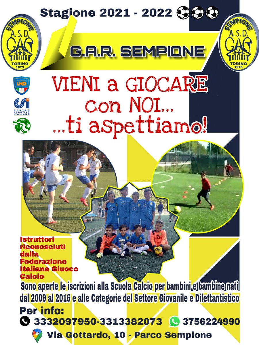 Rebaudengo_'s tweet photo. Segreteria aperta dal Lunedì al Venerdì dalle ore 17 alle ore 19 in Via Gottardo, 10 Torino - Parco Sempione https://t.co/zUcmZOBINf