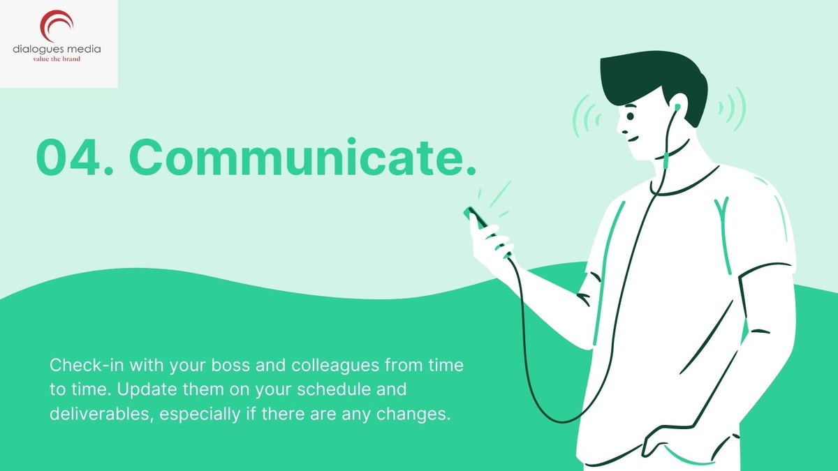 DialoguesMedia's tweet photo. To stop the spread of infection, let's encourage employees who are able to work remotely to Work From Home.
There are few Tips and Tricks for you ...
#workingfromhome #WorkFromHome #workplace https://t.co/3Bue1hpTqN