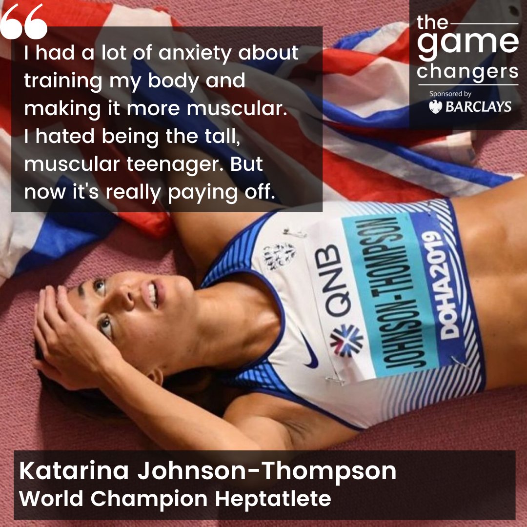 The Game Changers (@game__changers_) on Twitter photo 🔊Body positivity. Many female athletes face internal conflict when training their bodies for peak performance - listen to Katarina <a href="/JohnsonThompson/">KJT</a>'s experience...
ow.ly/cCPo50Fr7XG
<a href="/BarclaysUK/">Barclays UK</a> <a href="/BarclaysFooty/">Barclays Football</a> @BarclaysFAWSL 💜
#gamechangers #womenssport #strongwomen 🔊Body positivity. Many female athletes face internal conflict when training their bodies for peak performance - listen to Katarina <a href="/JohnsonThompson/">KJT</a>'s experience...
ow.ly/cCPo50Fr7XG
<a href="/BarclaysUK/">Barclays UK</a> <a href="/BarclaysFooty/">Barclays Football</a> @BarclaysFAWSL 💜
#gamechangers #womenssport #strongwomen