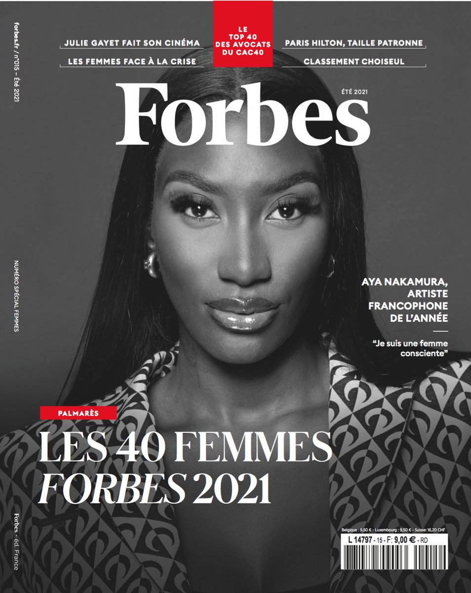 Le nouveau Forbes magazine numéro 15 arrive chez votre marchand de journaux.
Retrouvez Aya Nakamura, artiste francophone de l'année.
Pour en savoir plus, retrouvez le magazine été/spéciale femme 2021 en kiosque ou abonnez-vous en cliquant sur ce lien :  lnkd.in/dv4uWcd