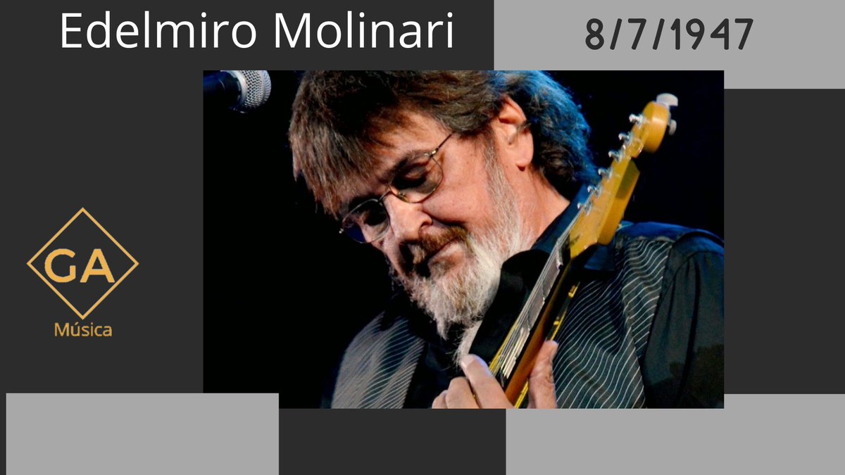 pipa284's tweet photo. ✔ Cumple hoy 74 años el guitarrista, bajista, compositor, cantante y productor argentino Edelmiro Molinari.
Fue integrante del grupo Almendra, uno los fundacionales del rock argentino, y posteriormente de Color Humano.
#EdelmiroMolinari #Almendra #ColorHumano #RockArgentino https://t.co/zndRgS16V9