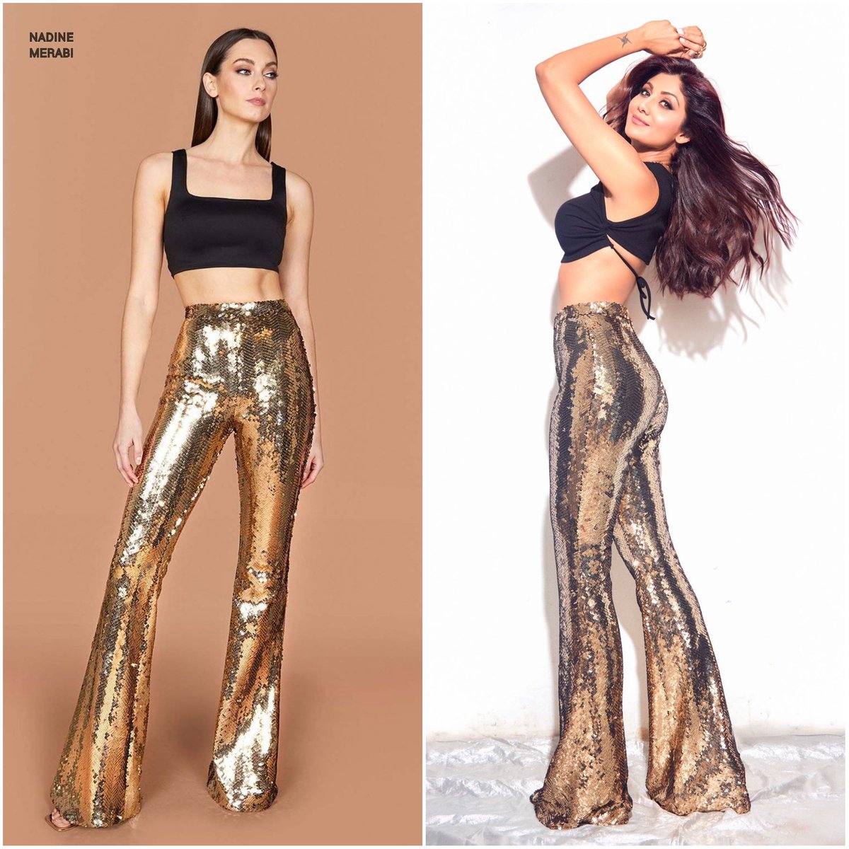 ✨ <a href="/TheShilpaShetty/">SHILPA SHETTY KUNDRA</a> In <a href="/NadineMerabi/">NADINE MERABI</a> Harper Gold Pants ($250) for #Hungama2 Promotions - Styled By <a href="/MohitRaich/">Mohit Rai</a>

#OOTD #ShilpaShetty #NadineMerabi