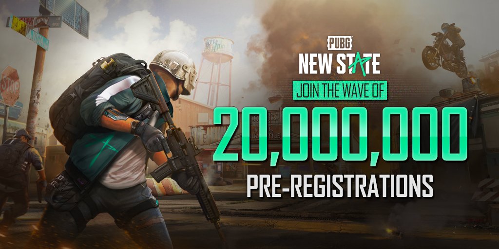 pubg new state on twitter having reached 20 million pre registrations we would like to announce that ios pre registration for pubg new state will begin starting in august thank you to everyone for