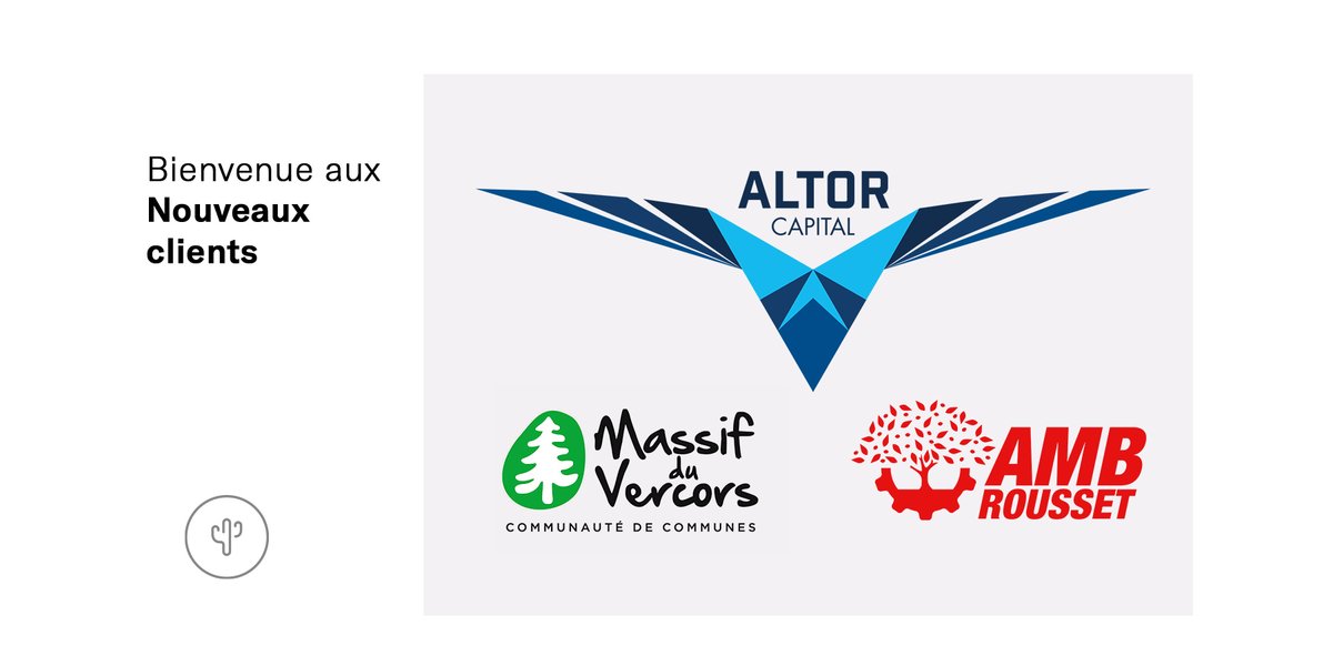 Bienvenue aux nouveaux clients !
🌵ALTOR CAPITAL (société de gestion d'actifs, Genève)
🌵 AMB ROUSSET (leader sur le marché de fabrication de machines pour récolte &amp; ramassage des noix)
🌵 COMMUNAUTÉ DE COMMUNES DU MASSIF DU #VERCORS
- 
>linkedin.com/feed/update/ur…
#stratégieDigitale