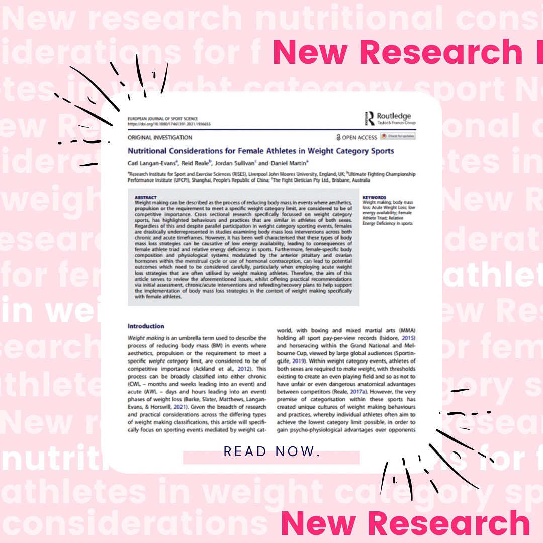 the period of the period. (@periodofperiod) on Twitter photo Another great morning read thanks to <a href="/CLESpoSci/">Carl Langan-Evans</a> et al in <a href="/EurJSportSci/">Euro J Sport Science</a> 🙌🏼🙌🏼
‘Nutritional considerations for female athletes in weight category sports.’ Another great morning read thanks to <a href="/CLESpoSci/">Carl Langan-Evans</a> et al in <a href="/EurJSportSci/">Euro J Sport Science</a> 🙌🏼🙌🏼
‘Nutritional considerations for female athletes in weight category sports.’
