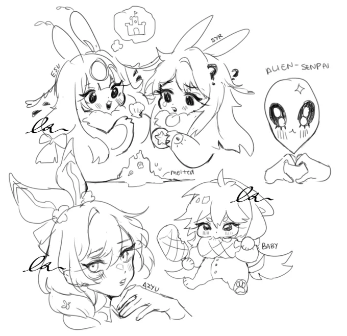 8072021 doodles from discord stream💓 