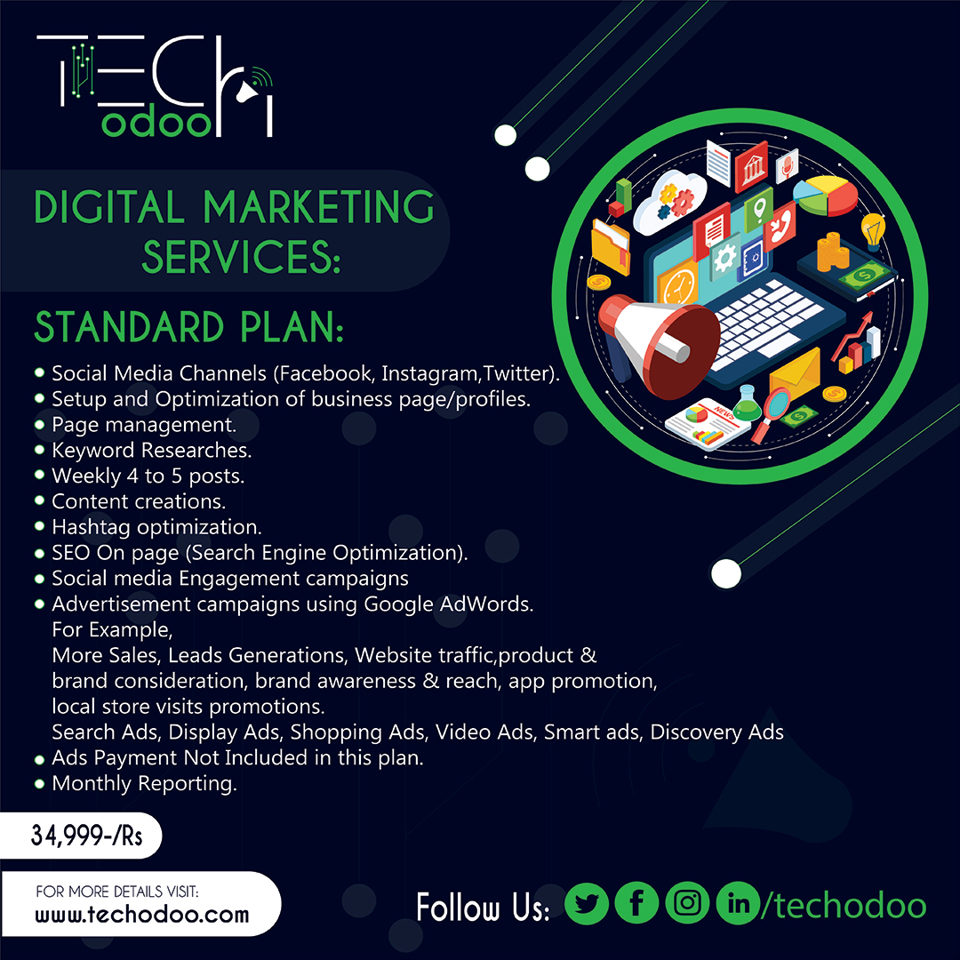 TechOdoo's tweet image. TECHODOO💕
🏠 #Techodoo is a #top #Level #Software &amp;amp; 
  #digitalmarketingagency providing you #best services.
👉 #providing an #effective #digitalmarketing #plans 
🌀 #basic #plan 
🌀 #standard #plan 
🌀 #premium #plan 
 💕if you are #intersted Contact Now:- 
📞+92 318 1981938
