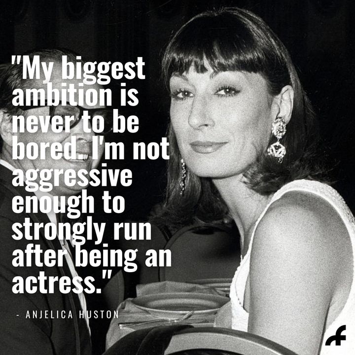 Happy 70th birthday to the brilliant Anjelica Huston 