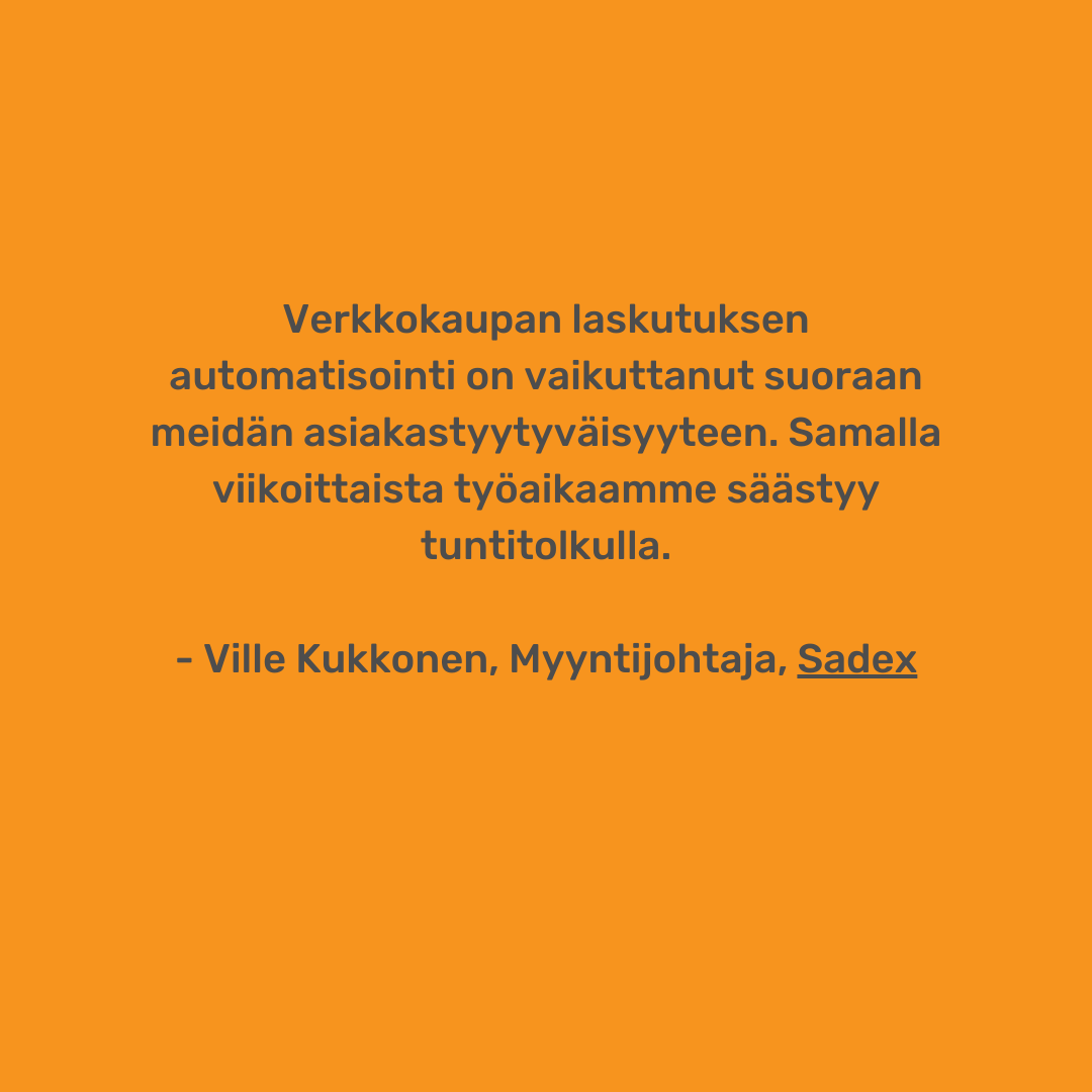 flashnode's tweet image. 👉 Lisää asiakkaidemme mietteitä löydät täältä bit.ly/3fIpVdN

#Flashnode #verkkokauppa #laskutus #automaatio #integraatio