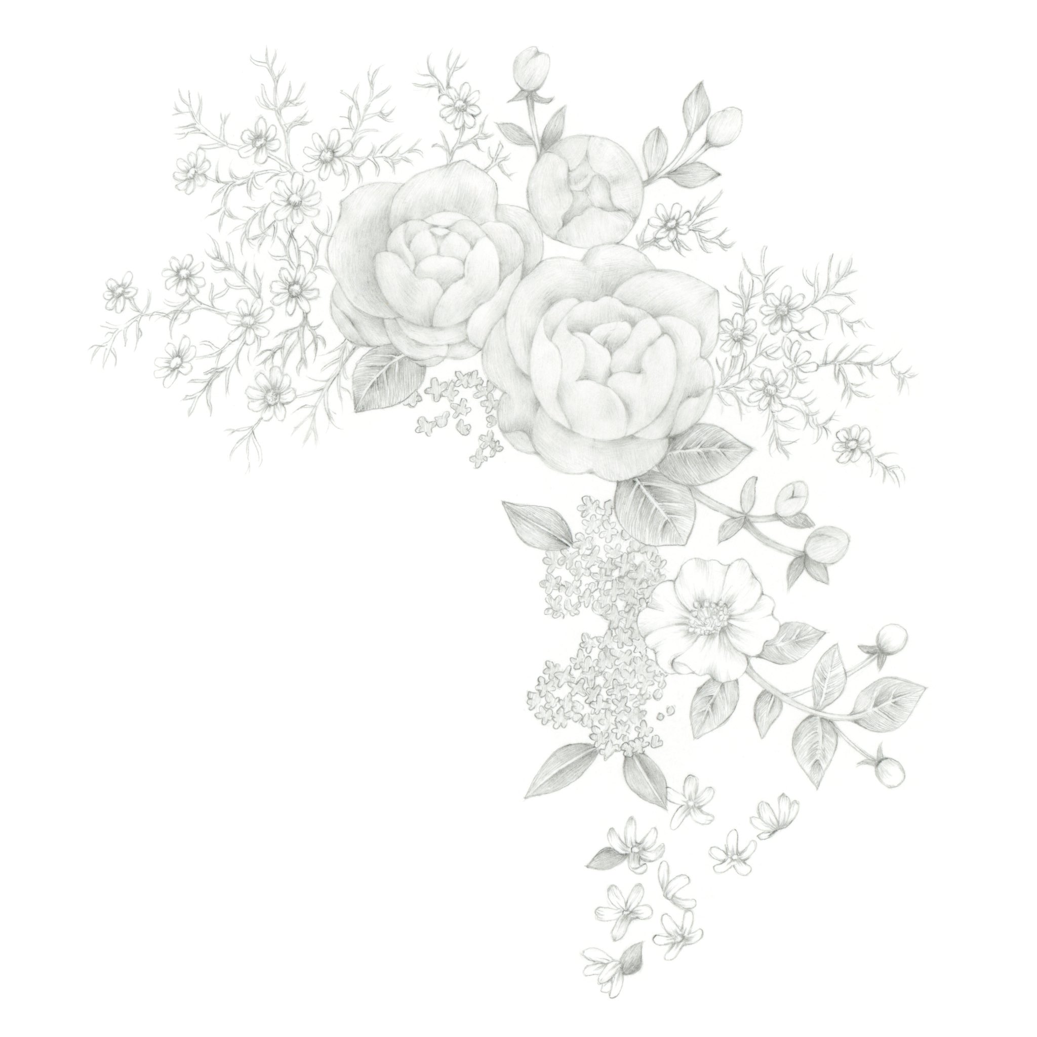 中上あゆみ 少し前ですが の初春の期間にフローラノーティスジルスチュアート Flora Notis Jill Stuartさんの限定パッケージのイラストレーションを担当しました バラなどのお花をブーケぽく描きました Design Packagedesign Illustration