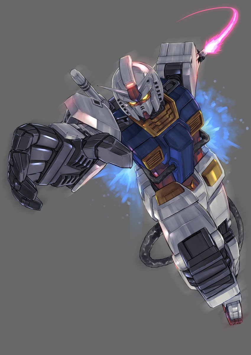 RX-78-2(ガンダム) 「#ガンダムの日 お、俺もガンダムくらい描けるし 」|ゾンビモグラのイラスト