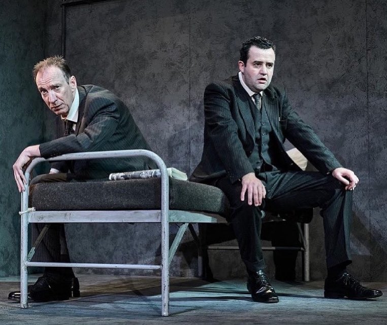 DanielMays9's tweet photo. Productions stills released for The Dumb Waiter @oldvictheatre What an honour to share the stage with the extraordinary #DavidThewlis in Harold Pinter’s gem of a play. Only 4 shows left. Livestream tickets available here https://t.co/u76WkYI88s 
📸 #ManuelHarlan 
#OVBackTogether https://t.co/fXCfFB8jDm
