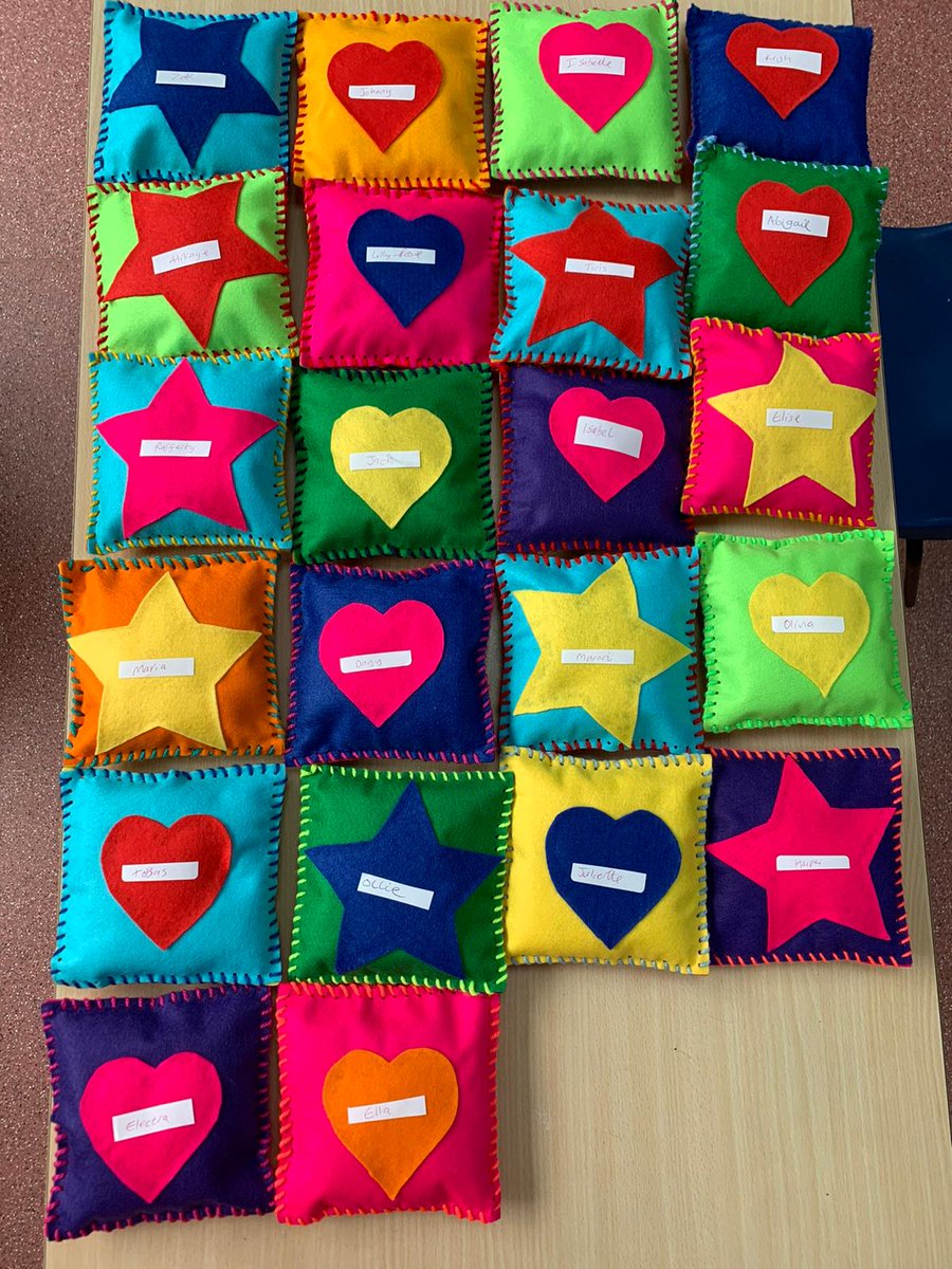 Nursery have completed their cushions.  The colours of the felt and wool were carefully chosen by the children.  I think you will agree they are both beautiful and impressive. #wrjxhameyfs #proudchildren