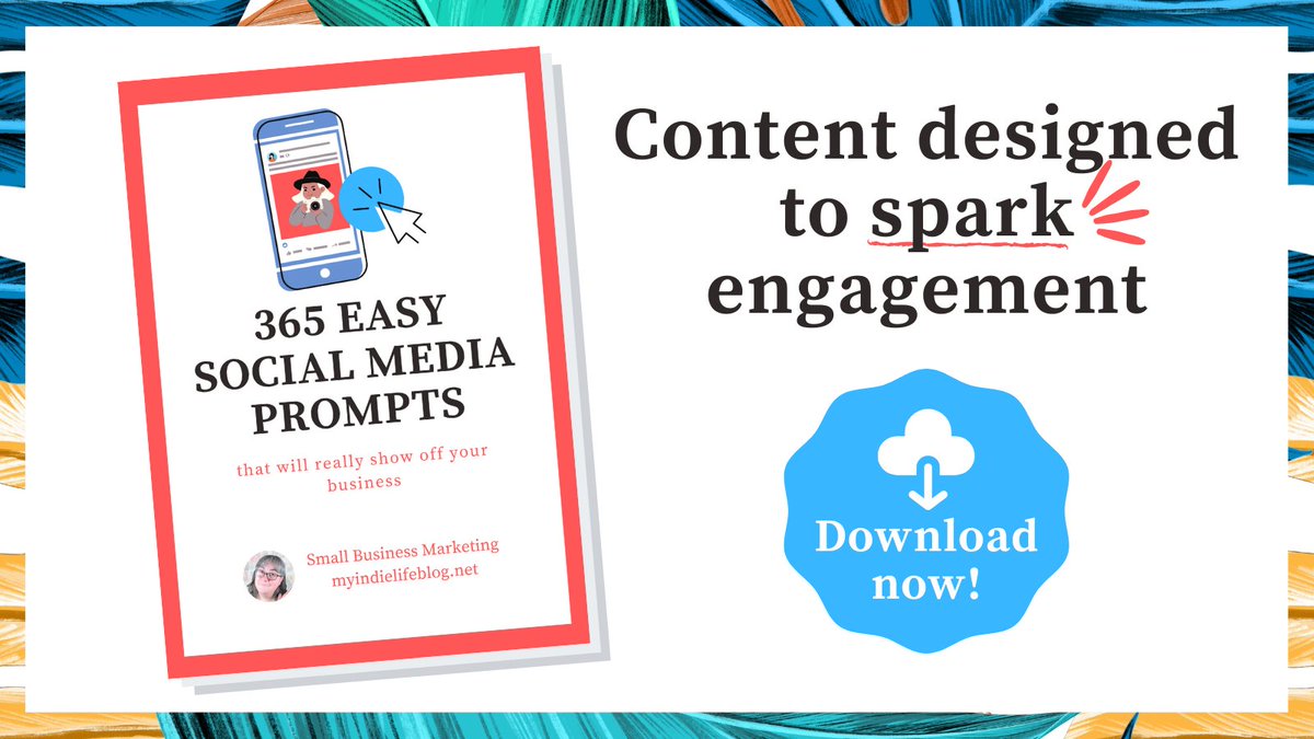 IndieLifer's tweet photo. I'm thrilled to announce the release of my 365 Easy Social Media Prompts download at https://t.co/0r1nGr6o2o

It is designed for small business owners who want to build a more engaged audience and bring in tangible leads.

#socialmedia https://t.co/r5vknuIweO