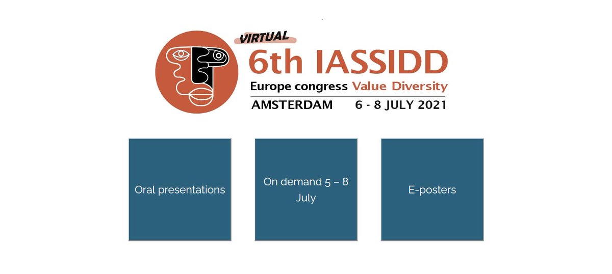 As all good things, so will our conference come to an end. Make sure to attend the closing event at 17.15 (CET), and don't forget that the On Demand will remain available to you until Sept. 1st! #IASSIDD #iassidd2021 #ValueDiversity