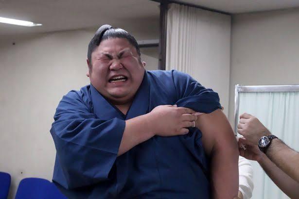 張り手の方がよっぽど痛そうなのに 予防接種を受ける 注射力士シリーズ が可愛すぎる Togetter