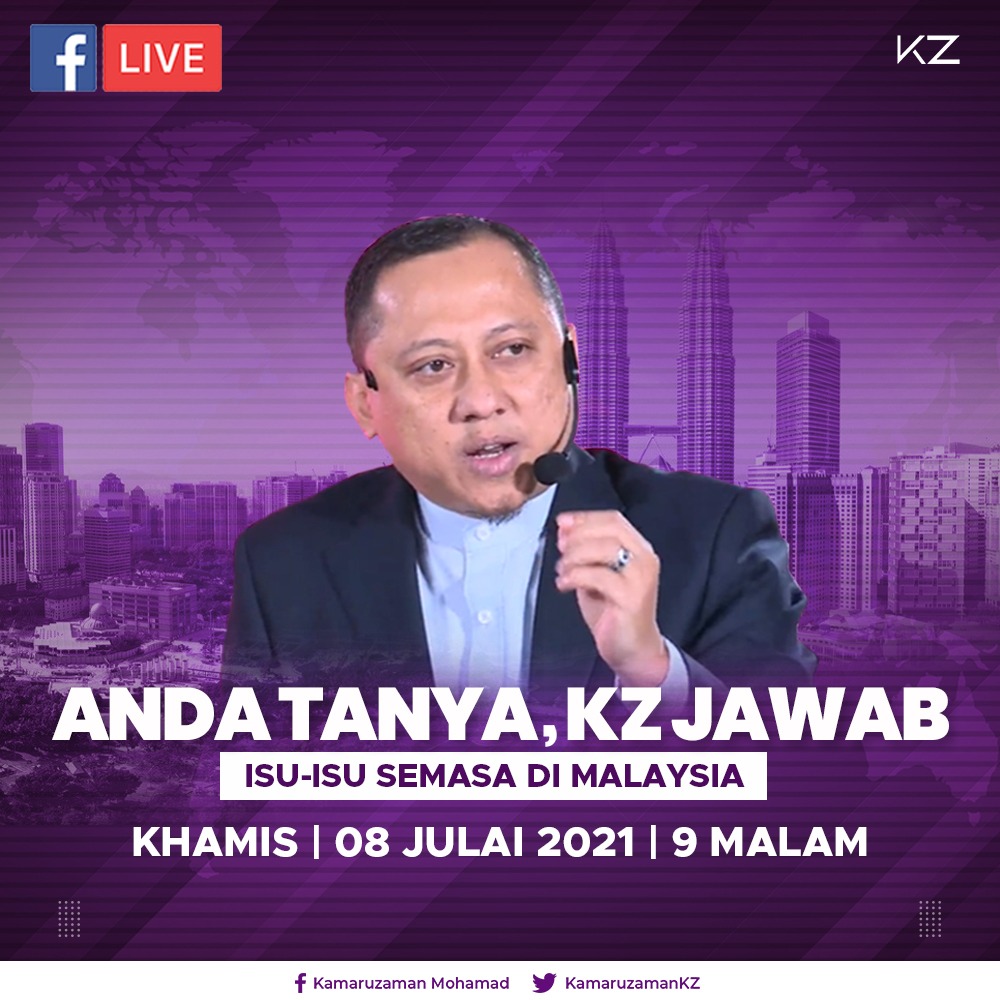 Jom rakan-rakan kita bertemu malam ini 

Anda tanya, saya jawab

Kita manfaatkan ruang masa selama sejam, insya-Allah

FB Kamaruzaman Mohamad
facebook.com/KamaruzamanKz/