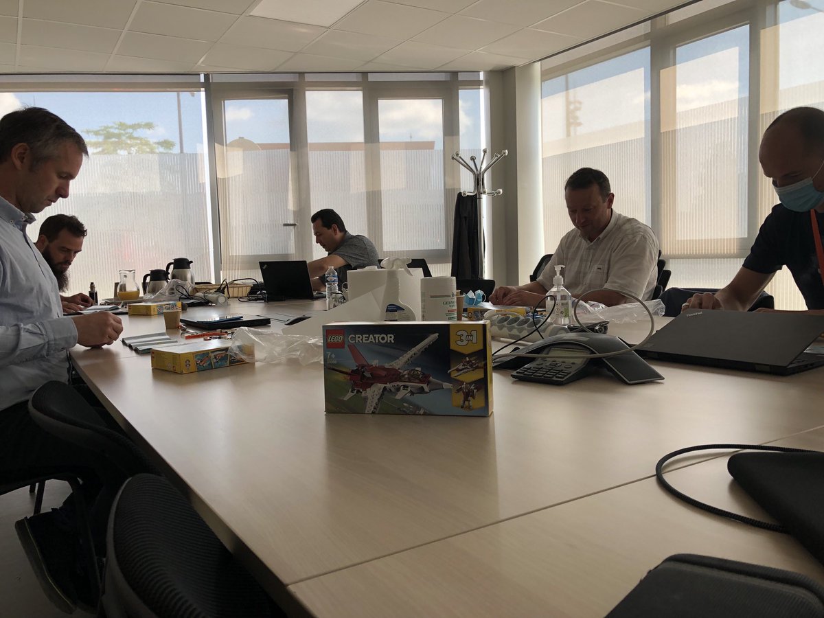 Retour de la formation en presenciel avec le Lego Carpaccio!!! Ça fait du bien;) ⁦@NextooConseil⁩ ⁦<a href="/Vallourec/">Vallourec</a>⁩