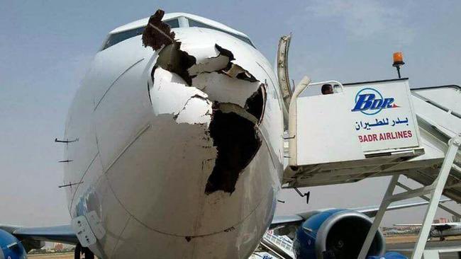 zenziana's tweet image. Dude, if this is the kind of damage a little bird can do to a plane at the speeds they travel…the planes that supposedly hit the towers would have crumpled and fallen to the ground, not entered a steel reinforced building. #MakeCommonSenseCommonAgain