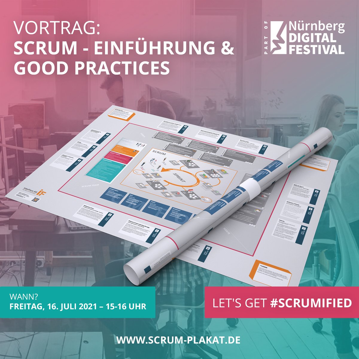 Neues von InterFace (@interfaceag) on Twitter photo ⚡️Du möchtest mehr über #Scrum erfahren?⚡️
Dann erscheine (oder weine 😭😉) zum digitalen #Scrum-Event im Rahmen des <a href="/nuedigital/">Nürnberg Digital Festival</a> am
➡️Freitag, 16. Juli, 15-16 Uhr
➡️Link zur Anmeldung: nue.link/scrum🙌⬇️
#changemanagement #devOps #automatisierung #cloud #nuedigital2021 ⚡️Du möchtest mehr über #Scrum erfahren?⚡️
Dann erscheine (oder weine 😭😉) zum digitalen #Scrum-Event im Rahmen des <a href="/nuedigital/">Nürnberg Digital Festival</a> am
➡️Freitag, 16. Juli, 15-16 Uhr
➡️Link zur Anmeldung: nue.link/scrum🙌⬇️
#changemanagement #devOps #automatisierung #cloud #nuedigital2021